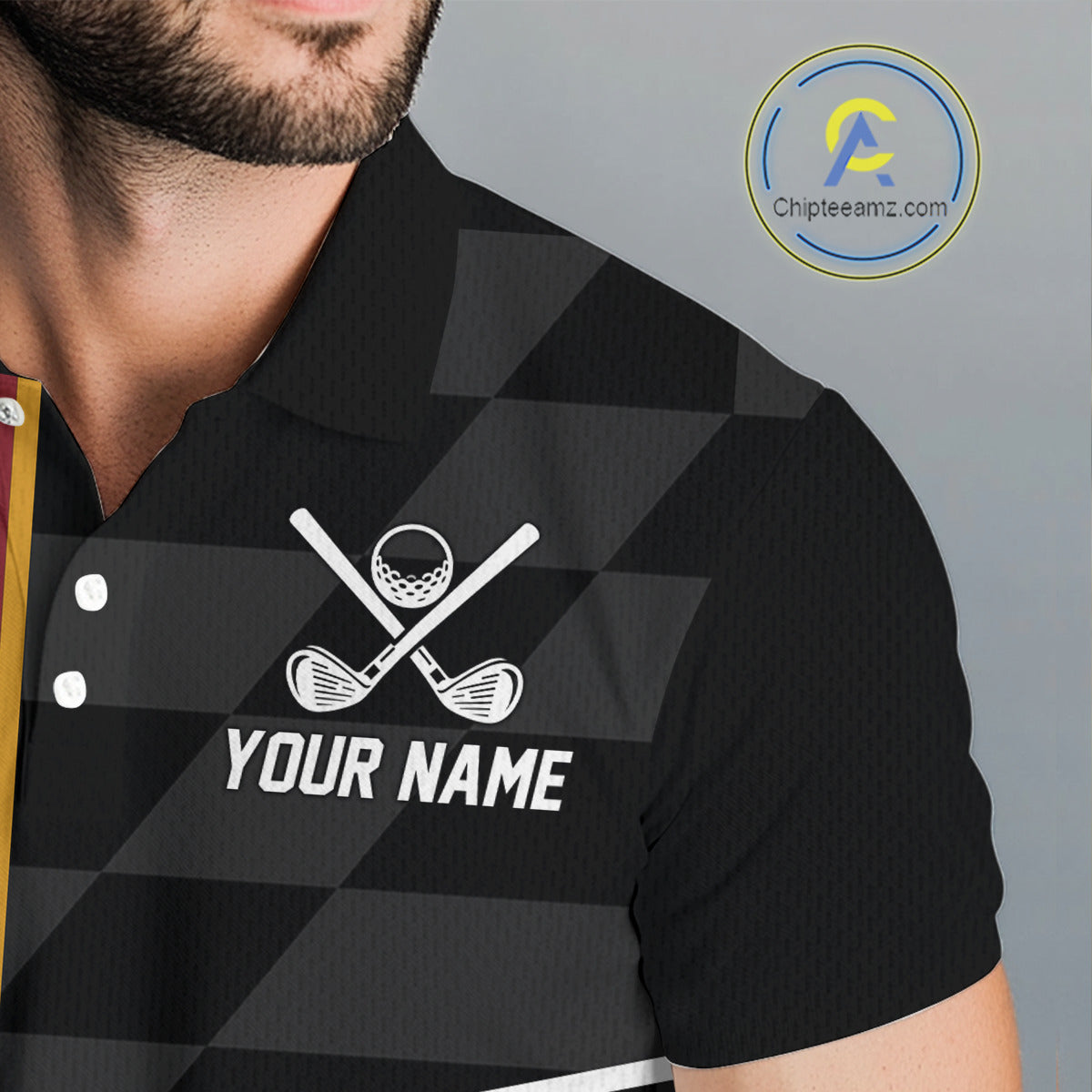 Maryland Flag black Men golf polo shirt Custom Patriotic Mens Golf attire For team, golfing gifts NQS10188