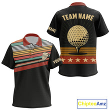 Load image into Gallery viewer, Retro Kids golf polo shirt Custom Vintage Team Golf attire for Kid, Gift For Golfers NQS10568