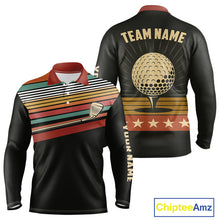 Load image into Gallery viewer, Retro Mens golf polo shirt Custom Vintage Team Golf attire for men, Gift For Golfers NQS10568