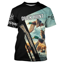 Load image into Gallery viewer, Mallard Duck Hunting Custom name all over print Shirts for Men, Kid - Duck hunting Gifts FSD139