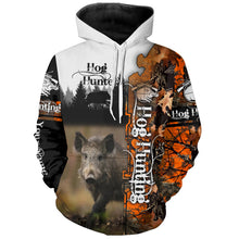 Load image into Gallery viewer, Wild Hog Hunting Camo Custom Name Shirts for hunter, personalized hunting gifts FSD292