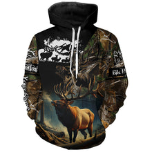 Load image into Gallery viewer, Bulk Elk hunting camouflage Custom name all over print Shirts, Personalized hunting Gifts FSD47