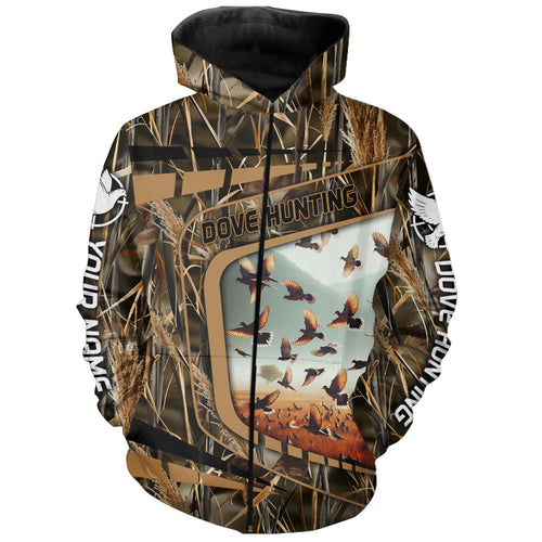 Dove hunting camo custom name 3D all over print Shirts Personalized Dove bird hunting gifts FSD2391