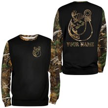 Load image into Gallery viewer, Hunting and Fishing camouflage symbol custom name all over print Shirts Personalized gift FSD4579