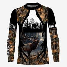 Load image into Gallery viewer, Best Elk Hunting Camouflage Custom Name Shirts for Hunters, Personalized Hunting Shirts FSD1812