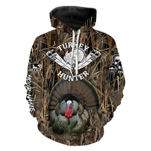 Load image into Gallery viewer, Personalized Turkey Hunting camouflage custom Name all over print Shirt, hunting gifts FSD108