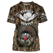 Load image into Gallery viewer, Personalized Turkey Hunting camouflage custom Name all over print Shirt, hunting gifts FSD108