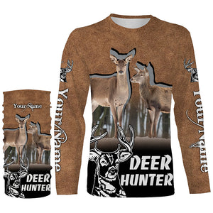 Personalized Deer Buck hunting Clothes Customized Name All over print Shirt, Hunting Gift FSD3102