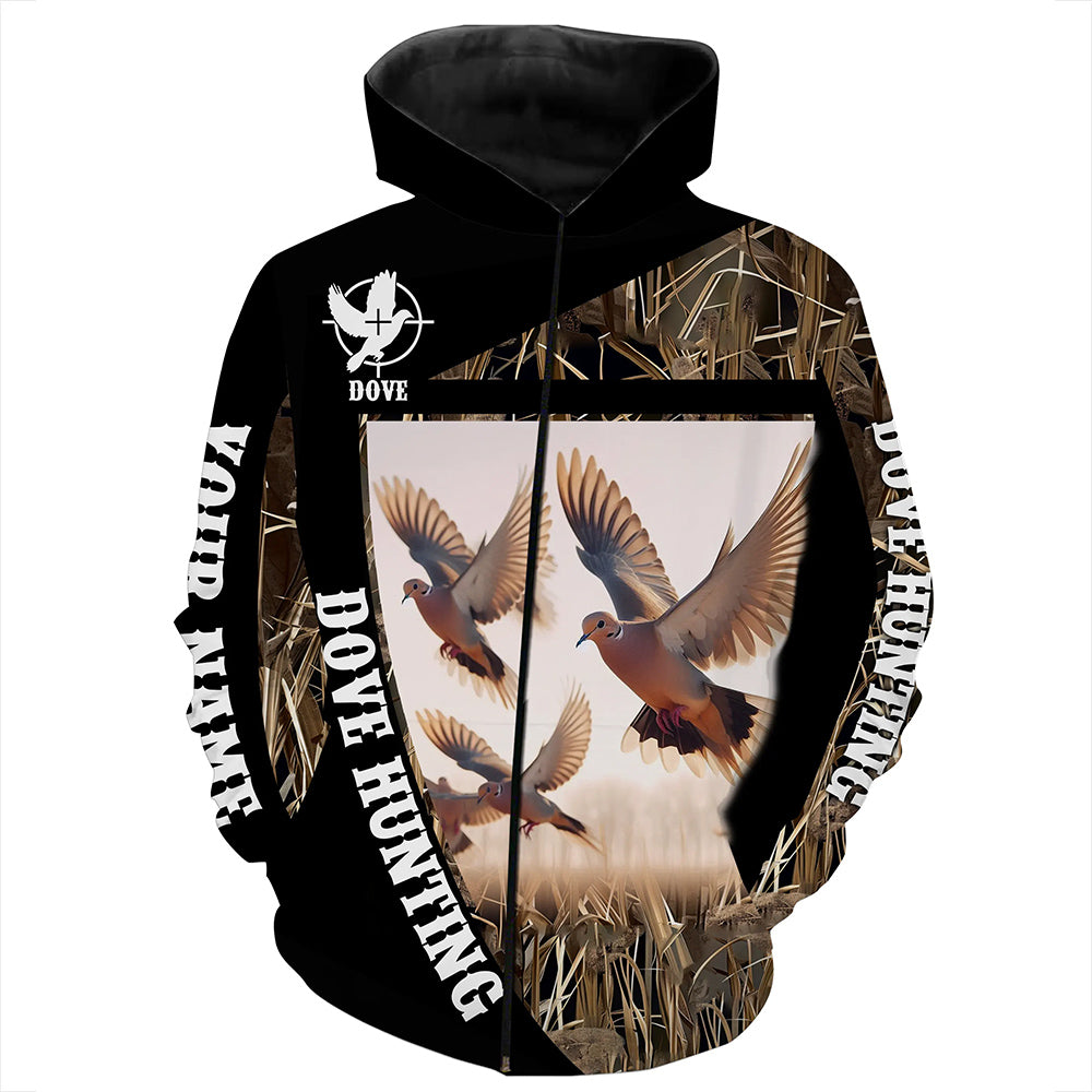 Dove hunting Camo custom name all over printed Shirts, Gift for hunters FSD4606