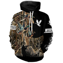 Load image into Gallery viewer, Personalized Duck Hunting Waterfowl Camo Shirts for Men, Kid, Duck Hunting clothes, hunting gifts FSD702