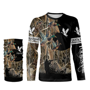 Personalized Duck Hunting Waterfowl Camo Shirts for Men, Kid, Duck Hunting clothes, hunting gifts FSD702