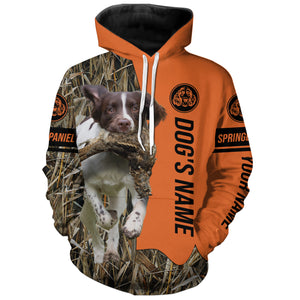 English Springer Spaniel Hunting Dog Customized Name All over print Shirts for Hunters, Hunting Gifts FSD4079