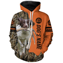 Load image into Gallery viewer, English Springer Spaniel Hunting Dog Customized Name All over print Shirts for Hunters, Hunting Gifts FSD4079