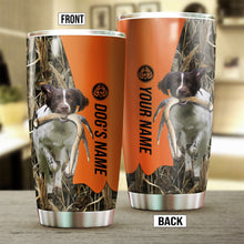 Load image into Gallery viewer, English Springer Spaniel Birds &amp; Deer shed Hunting Dog Custom name Stainless Steel Tumbler Cup FSD4289