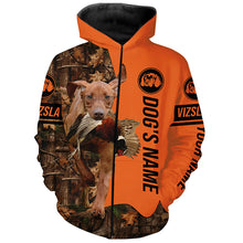 Load image into Gallery viewer, Pheasant Hunting with Dogs Vizsla customize Name Shirts for Bird Hunter, Vizsla dog shirt FSD4032