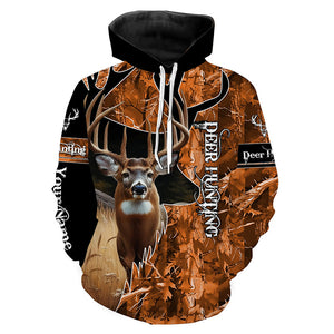 Deer Hunting Orange camouflage Custom name Shirts, Deer hunting shirt, Gifts for hunters FSD189