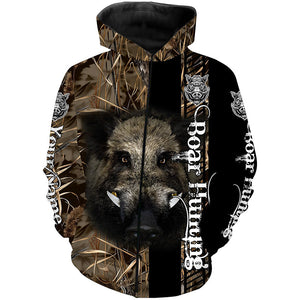 Wild Boar Hunting Camouflage Custom Name Shirts for hunter, Personalized hunting gifts FSD191