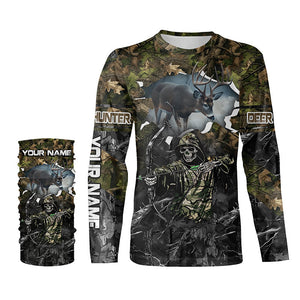 Deer Hunting Grim Reaper Camouflage Shirts for Deer Hunters, Personalized Hunting Shirts FSD761