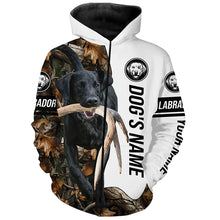 Load image into Gallery viewer, Black Labrador Antler Shed Hunting Labs Customize Name All over print Shirts FSD3585