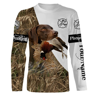 Personalized Pheasant hunting with dog German shorthaired pointer 3D All over print Shirt, Hoodie FSD3695