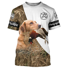 Load image into Gallery viewer, Personalized Pheasant hunting with dog Fox Red Lab 3D All over print Shirt, Hoodie FSD3698