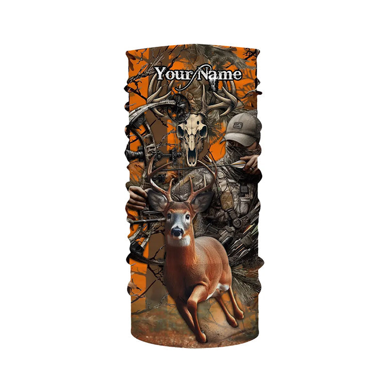 Deer Bow Hunting Orange camouflage Custom Name Shirts, Personalized Deer Hunting Clothes FSD352