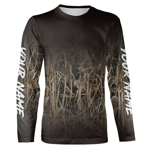 Waterfowl Camo Hunting Shirts, Personalized Hunting Clothes, Duck Hunting Camo Shirts FSD4546