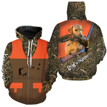 Load image into Gallery viewer, Custom Name Yellow Labrador Retriever Dog Pheasant Upland Hunting Vest shirt for Men FSD3985