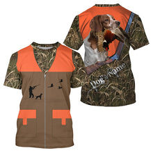 Load image into Gallery viewer, Custom Name Brittany Dog Pheasant Upland Hunting Vest shirt for Men FSD3987