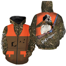 Load image into Gallery viewer, Custom Name English Setter Dog Pheasant Upland Hunting Vest shirt for Men FSD3989