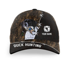 Load image into Gallery viewer, Duck Hunting Hat Waterfowl Camo with many Duck Hunting Dogs to choose from, Personalized  Duck Hunting Hat FSD4210