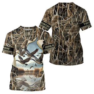 Canada Geese hunting waterfowl camo custom Name All over printing Shirts, Gift for hunters FSD3702