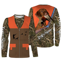 Load image into Gallery viewer, Vizsla Pheasant hunting Dog Custom name all over print Vest Shirts for Pheasant hunter, Bird hunter FSD3993