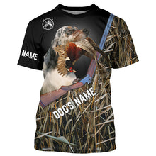 Load image into Gallery viewer, Llewellin English Setter Gun Dog Pheasant Hunting Custom Name Shirts for Pheasant Hunters FSD3921