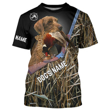 Load image into Gallery viewer, Pudelpointer Dog Pheasant Hunting Custom Name Shirts for Pheasant Hunters FSD3922