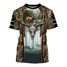 Load image into Gallery viewer, Whitetail Deer hunting camouflage custom Name all over print Shirts, Deer hunting gifts FSD1080