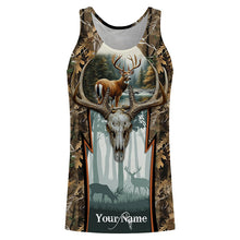 Load image into Gallery viewer, Whitetail Deer hunting camouflage custom Name all over print Shirts, Deer hunting gifts FSD1080