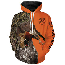 Load image into Gallery viewer, Pheasant hunting with liver roan gsp German Shorthaired Pointer Customize Name full printing Shirts FSD3762