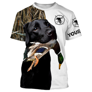 Duck hunting with Black lab custom Name 3D All over print shirt, hoodie, long sleeves Hunting gifts FSD437