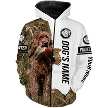 Load image into Gallery viewer, Pheasant Hunting with Pudelpointer Dog Custom Name Camo Full Printing Shirts, Hunting dog bird Hunter - FSD2771