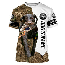 Load image into Gallery viewer, Duck Hunting with GWP German wirehaired pointers Dog Custom Name Camo Full Printing Shirts, Personalized Hunting gift - FSD2779