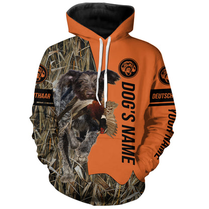 Deutsch Drahthaar Hunting Dog Customized Name Shirts for Hunters FSD4191