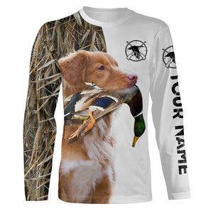 Duck Hunting with Toller (Nova Scotia Duck Tolling Retriever) Dog Custom Name 3D All over print Shirt FSD3655