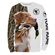 Load image into Gallery viewer, Duck Hunting with Toller (Nova Scotia Duck Tolling Retriever) Dog Custom Name 3D All over print Shirt FSD3655