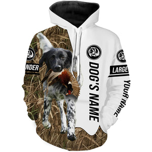 Pheasant hunting with Large Munsterlander Dogs Customize name 3D All over print Shirts, Hoodie FSD3767