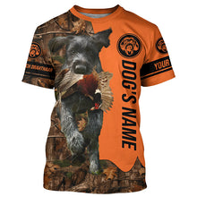 Load image into Gallery viewer, Pheasant Hunting with Dogs Deutsch Drahthaar Customize Name Shirts, Gifts idea for Pheasant Hunters FSD4064