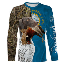 Load image into Gallery viewer, South Dakota Pheasant Hunting with GSP pointer Custom name 3D All over print Shirts, hunting gifts FSD3659