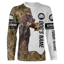 Load image into Gallery viewer, Pheasant Hunting with Boykin Spaniel Custom Name Camo Full Printing Shirts, Bird dog hunting gifts FSD3783