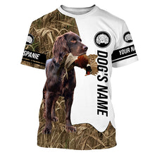 Load image into Gallery viewer, Pheasant Hunting with Boykin Spaniel Custom Name Camo Full Printing Shirts, Bird dog hunting gifts FSD3783