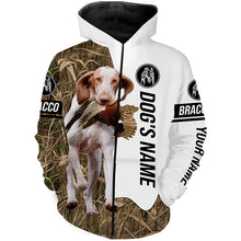 Load image into Gallery viewer, Pheasant Hunting with Bracco dog Custom Name Camo Full Printing Shirts, Bird Hunting Gifts FSD3565